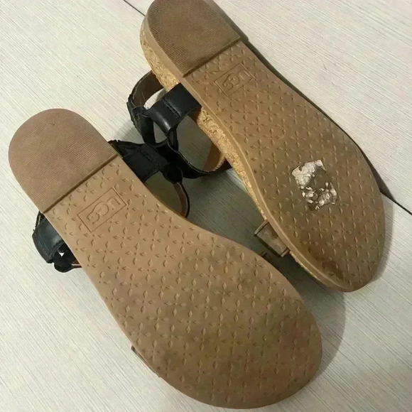 UGG Girls' Rynell Leopard Print Sandals - Picture 3 of 10